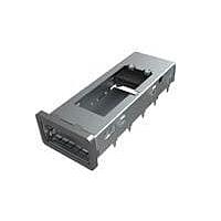 AMP Connectors - TE Connectivity 2170128-2 Accessories SFP+ 1x1 Cage Assy Press-Fit, 20 Pin