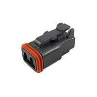 DEUTSCH - TE Connectivity DT06-2S-E004 2-Way 2P DT PLUG ASM BLACK