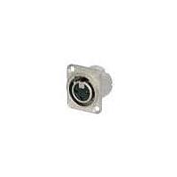 NEUTRIK NC3FD-LX-0 Receptacles 3P FEM NICKEL/SILVER DUPLEX GRD LATCHLES