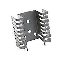 Aavid 7023BG Component Channel Style Heat Sink for TO-220, Folded Back Fins, Vertical, 4.4 Degree C/W