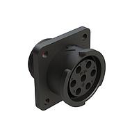 Amphenol SINE Systems FLS014N7S03-PM Connectors 7 POS SQUARE FLANGE RECEPT