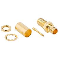 Amphenol RF 132241 Connectors SMA BULKHEAD JACK RG8X GOLD