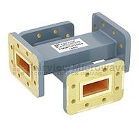 Fairview FMWCP1069 40 dB WR-112 Waveguide Crossguide Coupler With CPR-112G Grooved Flange from 7.05 GHz to 10 GHz