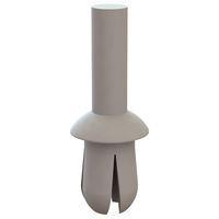 Essentra Components 61PR300100 Push-In Rivet Push Rivet, .187 Hole, .062-.187 Panel Thk