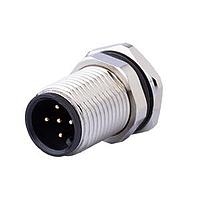 Same Sky (formerly CUI Devices) CDM1209-08A-MP-F12-67 Straight M12 Male Panel mount,  PCB Type,  Front Fastened M12*1.0?ACode 8PIN , Screw Copper alloy