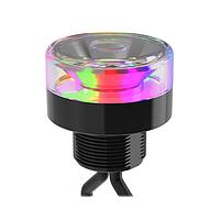 Banner Engineering K50PBLSQ2PS Beacons K50 Pro with PICK-IQ Series: RGB Beacon Light: Perimeter View; Voltage: 10-30 V dc; Housing: Polycarbonate; IP69K; Input: Bimodal; Colors: Multicolor; 240 mm (9.45 in) 5-pin Shielded M12 PVC Pigtail QDs