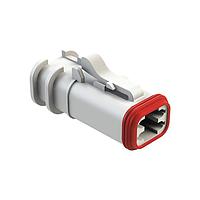Amphenol SINE Systems AT06-4S-OMWHT Connectors 4 Pin Overmold Plug Socket, WHITE