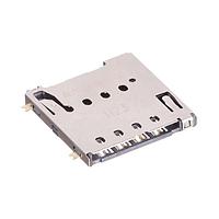 Amphenol Commercial Products G85B21611142HHR Memory Card Connectors Micro sim Push/Push,1.90 mm,Normal Close,8 pos