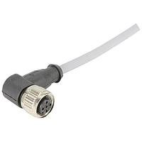 HARTING 21348487484050 Sensor Cables / Actuator Cables M12-A 4PIN M/F ST/RA DOUBLE END 5.0M PVC