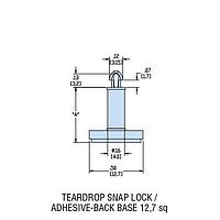Heyco 10803 PCB Support HCBS4-03-AB NATURAL NYL PCB Support ADH