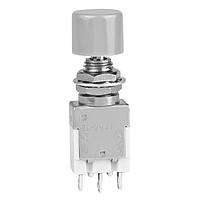 NKK Switches EB2011-CH Sealed SPDT ON-(ON) 6A .394 DIA GRY CAP SLDR LU