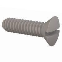 Essentra Components 330256A031 Slotted Countersunk 82 Slotted CSK Screw, #2-56 Thread, 5/16 Lg