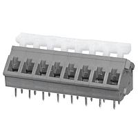 Same Sky (formerly CUI Devices) TBL005A-500-08GY-2WT Fixed Terminal Blocks Terminal block, screwless, 5.00, 45, 8, Gray w White Button