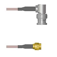 Amphenol Custom Cable Q-0D03B0005108i RF Cable Assemblies BNC-RP/SMA-SP G316 108I