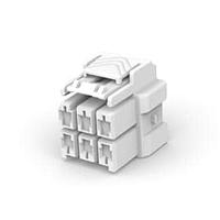 AMP Connectors - TE Connectivity 1-1971776-3 Wire Housings 2 x 3 PBT-A Plug Hsg