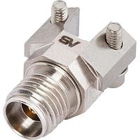 Amphenol SV Microwave SF1521-60150 PCB Connectors 2.92mm F Sldrlss PCB Rdcd Fng Edge 2 Hol