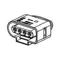 AMP Connectors - TE Connectivity 638245-2 Housings REC ASY 4POS SEALED