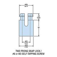 Heyco 10645 Force Fit HSRS6-12 NATURAL NYL PCB Support