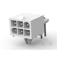 AMP Connectors - TE Connectivity 1586611-1 Pin & Socket Connectors HDR 6 POS R/A MINI
