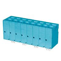 Same Sky (formerly CUI Devices) TBL008V-1000-08BE Fixed Terminal Blocks Terminal block, screwless, 10.0, Vertical, 8, Blue