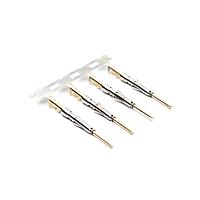 Amphenol SINE Systems SP24W2G5 Contacts Pin Contact, Stamped, Size 20, Gold 5u" over Nickel, Wire Range .14-.25mm , 26-24 AWG, with 3 Tangs. 3,000 pcs. Reel