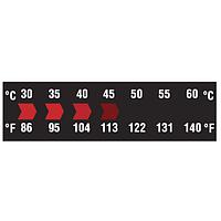 SpotSee 4557C ADP10 Horizontal, Self-Adhesive DIGITEMP EZ HORIZONTAL SINGLE COLOR REVERSIBLE THERMOMETER RANGE: 86-140F 10PK