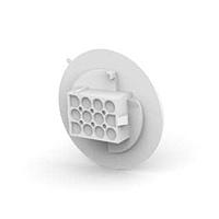 AMP Connectors - TE Connectivity 794762-1 Receptacle Housings FLANGED CAP HSG 12P UL94V-0