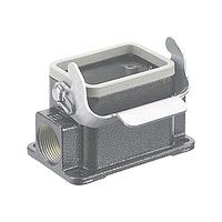 HARTING 19370061290 Housings SURFACE MOUNTNG HSG 2 SIDE ENTRIES