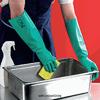 Ansell AN.37185M Glove, Chemical Resistant, Nitrile Coated, Unlined Lining, L455mm, M (9호)