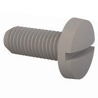 Essentra Components 012528B062 Machine Screw Binder Slotted Screw, 1/4-28 Thread, 5/8 in Lg