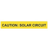 HellermannTyton 596-00615 Solar Label Solar Label, Reflective, CAUTION SOLAR CIRCUIT, 6.5" x 1.0", VL, Yellow, 50/roll