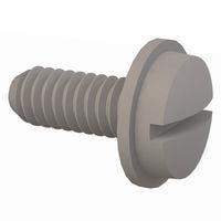 Essentra Components 012520LP062 Slotted Slotted Round Washer Screw, 1/4-20 Thread, 5/8 Lg