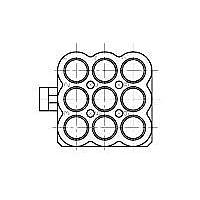 AMP Connectors - TE Connectivity 928523-1 Housings 9P CI12 SOC HG MATE 928521-522