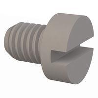 Essentra Components 50M060100D008 Machine Screw Cheese Slotted Screw, M6 X 1 Thread, 8mm Lg