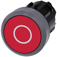 SIEMENS 3SU10300AB200AD0 Flat Button PUSHBUTTON, MOM, RED, FLUSH