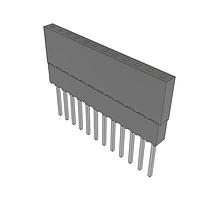 Samtec ESQ-112-24-T-S Sockets Elevated Socket Strip, 0.100" Pitch