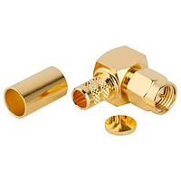 Amphenol RF 132239 Connectors SMA R/A PLUG RG-8X/ LMR240 GOLD