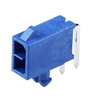 Molex 212528-0631 PCB Receptacle Micro-Fit+ Versa Color RA Header Thru Hole  Dual Row 6 Ckts  (Au) GloWire Blu