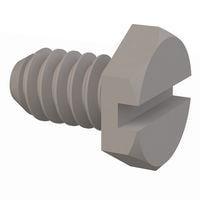 Essentra Components 010440X018 Hex Slotted Hex Slotted Screw, #4-40 Thread, 3/16 Lg