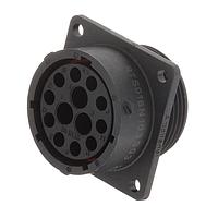 Amphenol SINE Systems RTS018N103S03 Connectors Receptacle, Square Flange, 13 (10+3 COAX) Position, Female, Shell Size 18, with Silicone Seal