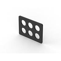 AMP Connectors - TE Connectivity 2029383-1 Pin & Socket Connectors 06P UMNL-II FRONT2RR FOAM SPCR