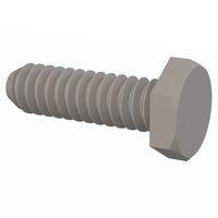 Essentra Components 010440H037 Cap Screw Hex Unslotted Bolt, #4-40 Thread, 3/8 Lg