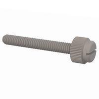 Essentra Components 090832125TEG Knurled Screw Slotted Thumb Screw, #8-32 Thread, 1 1/4 Lg