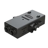 Amphenol SINE Systems ATHP062S25ELD-S2-BLK Heavy Duty Power Connectors 2 Position EMC Plug with High Voltage Interlock Loop, D Key,  4.8-5.8mm Cable Range, Black. Contacts ordered separately.