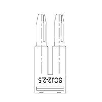 Amphenol Anytek SCJ0225RD00G Bridge Jumper Bridge Jumper  SCJ2-2.5mm22pins
