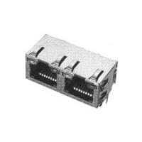 AMP Connectors - TE Connectivity 6368214-8 Modular INV MJ,1X2,PNL GRD SHLD,LED (GY/GY)