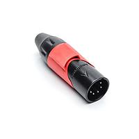 Amphenol Audio AX5MB2M Connectors 5P PIN M PLUG BLK W RED MRK SLEEVE