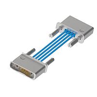 Rosenberger H70U-W208-W208-00450 RF Cable Assemblies SMPS (F) to SMPS (F) Coax Assembly, 18"