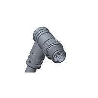 Amphenol LTW 8H-05AMMM-SR7A10 Sensor Cables / Actuator Cables Guided M8 Circular Metric Connector, Metal, 3A+1.5A, 05 pins, Male Connector, Male Contact, Right Angle, Screw Thread, Overmolded, Length 10000mm, IP67 Mated