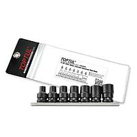 TOPTUL GDAG0701 - 7PCS 1/2 inch DR. Star Impact Socket Rail Set